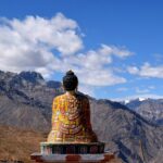 Majestic Buddha statue overlooking the Spiti Valley